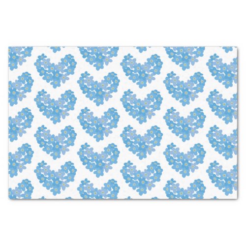 Forget me not tissue paper