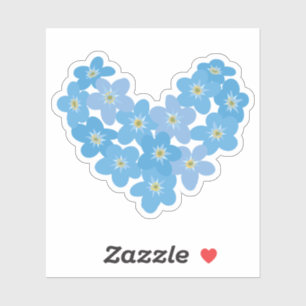 Forget me not - Transparent Sticker