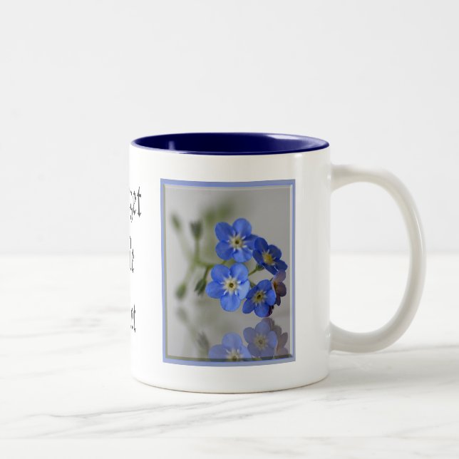 Forget Me Not Two-Tone Coffee Mug (Right)