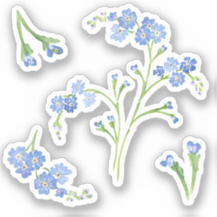 Forget-me-not Vinyl Stickers