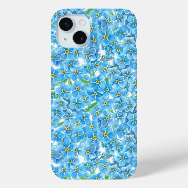 Forget me not watercolor Case-Mate iPhone case (Back)