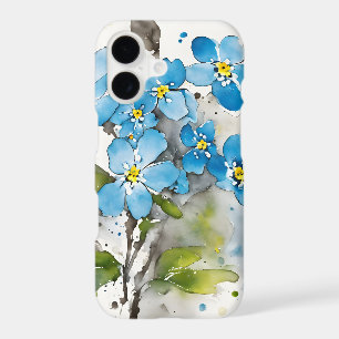 Forget-me-not - Watercolor flowers iPhone 17 Case