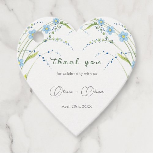 Forget_Me_Not Wedding  Favor Tags