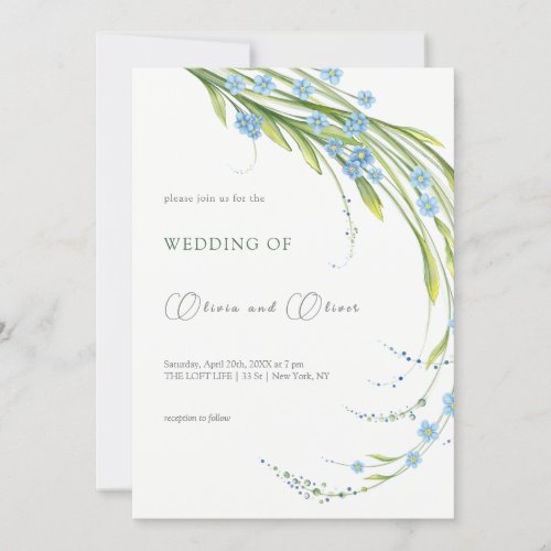 Forget_Me_Not Wedding Invitation