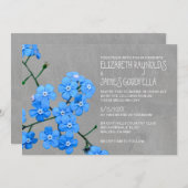 Forget-Me-Not Wedding Invitations | Zazzle