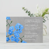 Forget-Me-Not Wedding Invitations | Zazzle