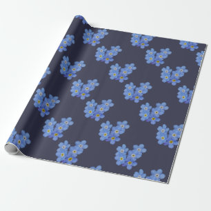 Forget Me Not Wrapping Paper