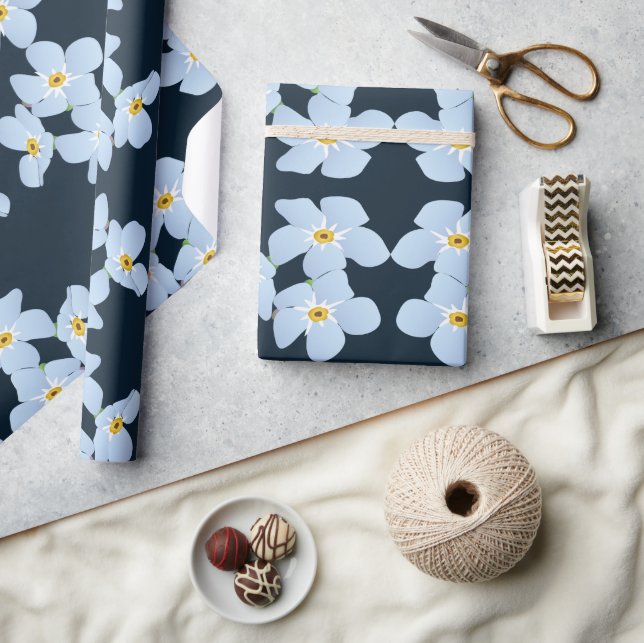 Forget me not  wrapping paper (Crafts)