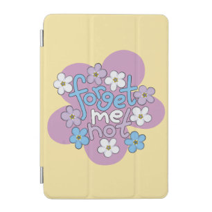 Forget-Me-Nots and Message on Vibrant Floral Motif iPad Mini Cover