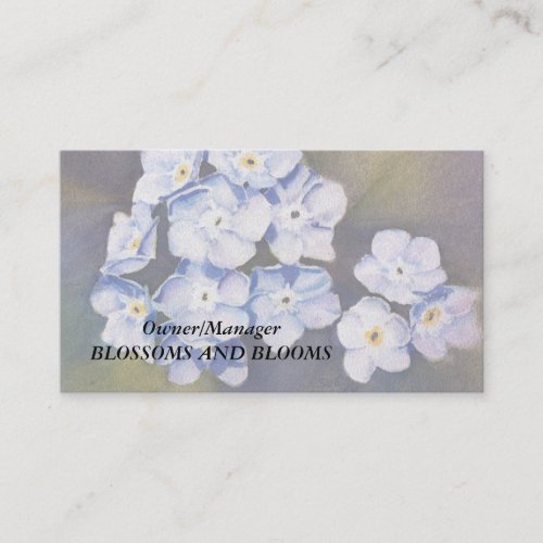 FORGET_ME_NOTS CUSTOMIZABLE BUSINESS CARDS