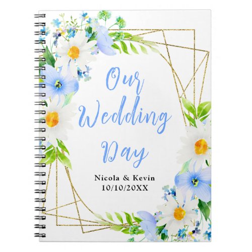 Forget-Me-Nots Daisies Floral Wedding Planner