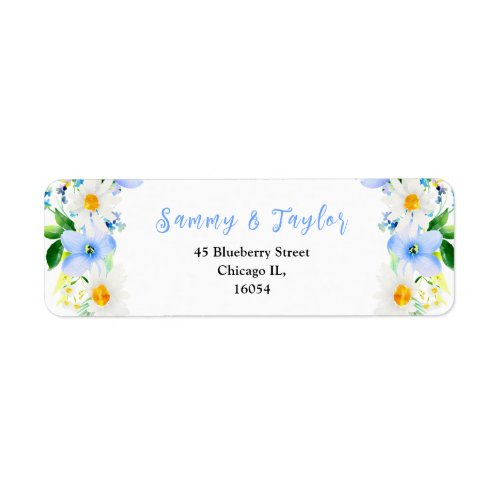 Forget_Me_Nots Floral and Foliage Label
