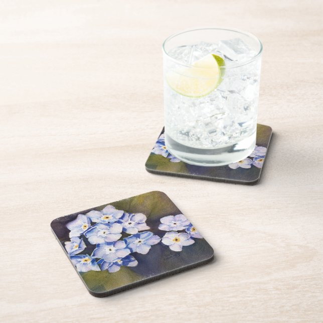 FORGET-ME-NOTS FLOWER COASTERS (Right Side)