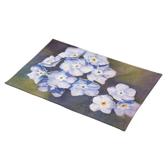 FORGET-ME-NOTS FLOWER PLACEMAT (On Table)