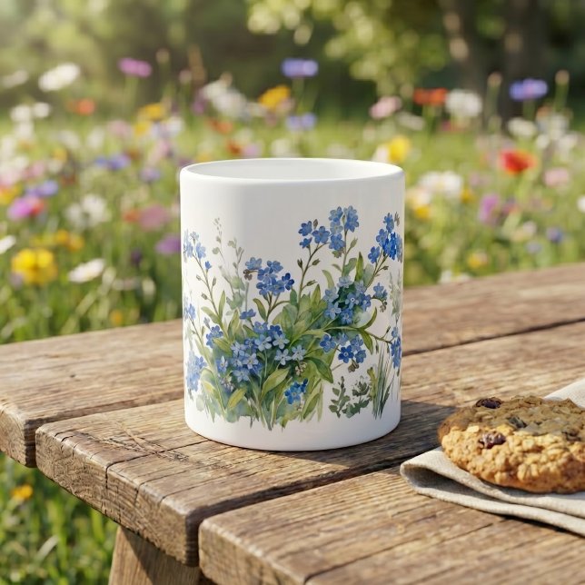 Forget me nots flowers watercolours Specialty Mug (Creator Uploaded)