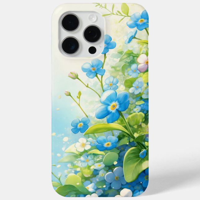 Forget-Me-Nots Garden of Memories Case-Mate iPhone Case (Back)