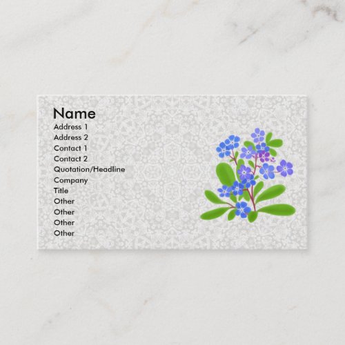 Forget_Me_Nots  Lace Profile Card