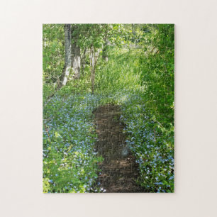 Forget Me Nots Pathway Jigsaw Puzzle