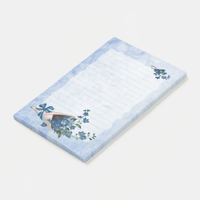 Forget Me Nots Post-it Notes (Angled)