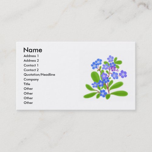 Forget Me Nots Profile Card