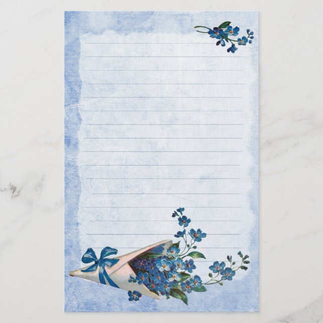Forget Me Nots Stationery (Front)