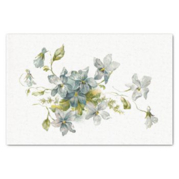 Forget Me Nots Tissue Paper by KraftyKays at Zazzle