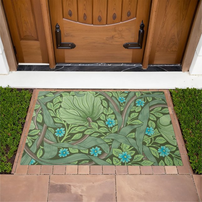 Forget-Me-Nots, Wallpaper by William Morris Doormat (Outdoor)