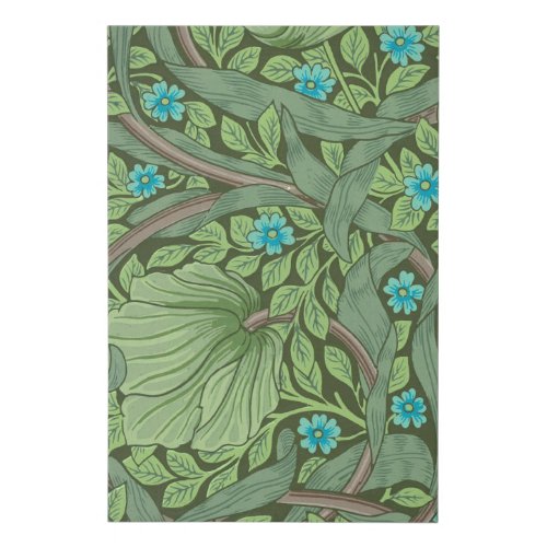 Forget_Me_Nots Wallpaper by William Morris Faux Canvas Print