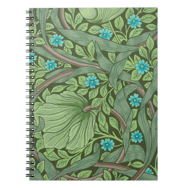 Forget-Me-Nots, Wallpaper by William Morris Notebook (Front)