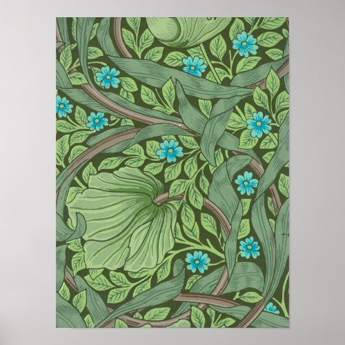 Forget_Me_Nots Wallpaper by William Morris Poster