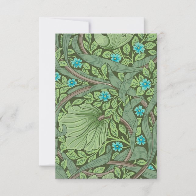 Forget-Me-Nots, Wallpaper by William Morris Thank You Card (Front)