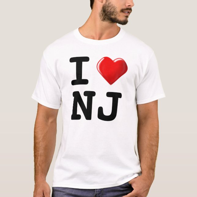 Forget New York! I Love New Jersey! T-Shirt (Front)