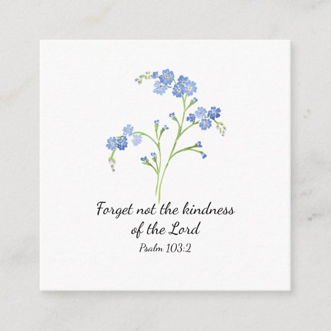 Forget Not Scripture Card (Front)