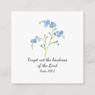 Forget Not Scripture Card
