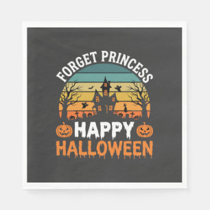 Forget Princess Happy Halloween Haunted House Desi Napkins