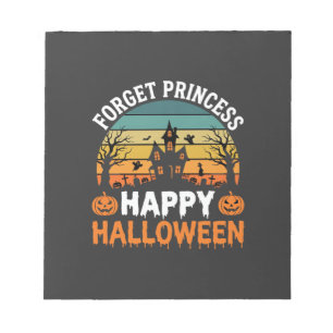 Forget Princess Happy Halloween Haunted House Desi Notepad