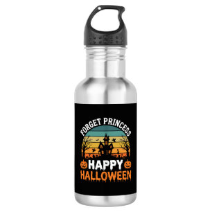 Forget Princess Happy Halloween Haunted House Desi Stainless Steel Water Bottle