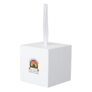 Forget Princess Happy Halloween Haunted House Pump Cube Ornament