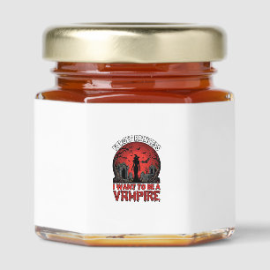 Forget Princess Want Be Vampire Halloween_1 Honey Jar Favors