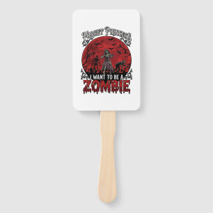 Forget Princess Zombie Blood Moon Graveyard Bats S Hand Fan