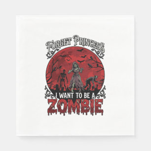 Forget Princess Zombie Blood Moon Graveyard Bats S Napkins