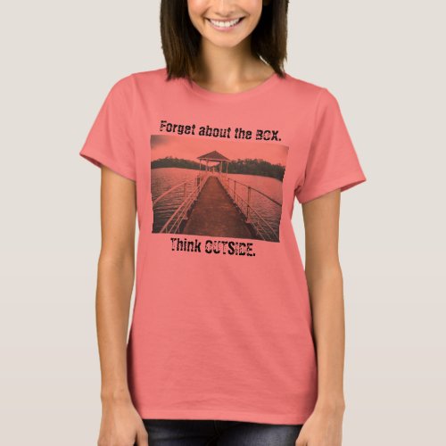 Forget the Box Think Outside Lake with Dock Tee