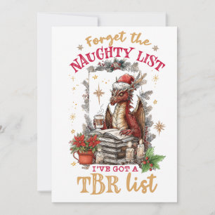Forget The Naughty List I've Got a TBR List Holiday Card