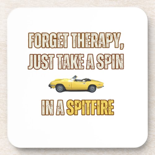 Forget Therapy Triumph Spitfire Beverage Coaster