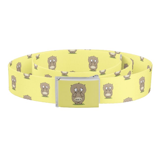 Forgetful adorable chubby hamster cartoon belt (Coil)