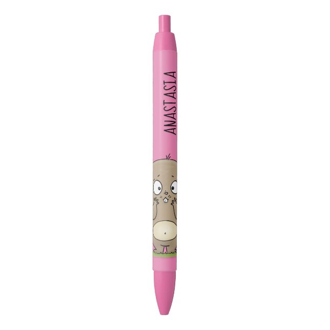 Forgetful adorable chubby hamster cartoon pen (Front Vertical)