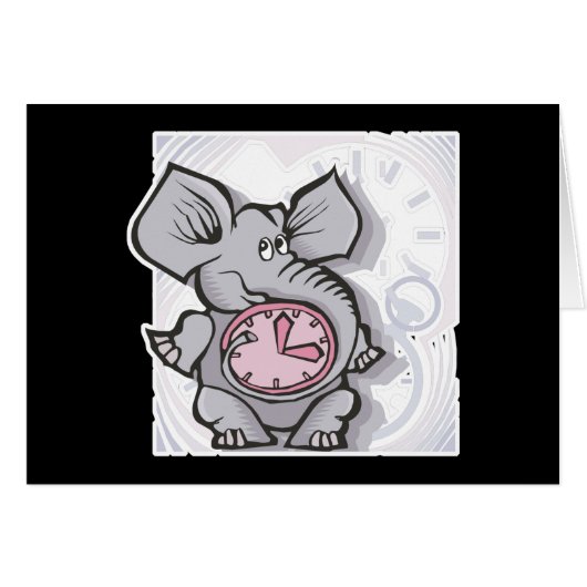 forgetful elephant cards (Front Horizontal)