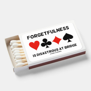 Forgetfulness Is Disastrous At Bridge Card Suits Matchboxes