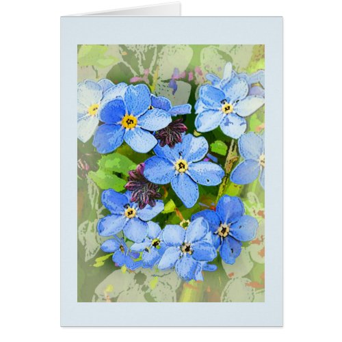 Forgetmenot flower card