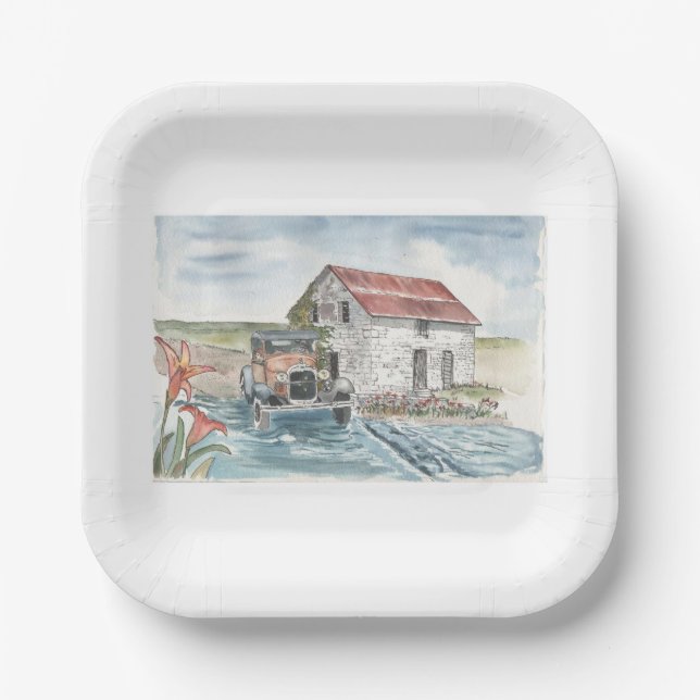 Forging Ahead Paper Plates (Front)